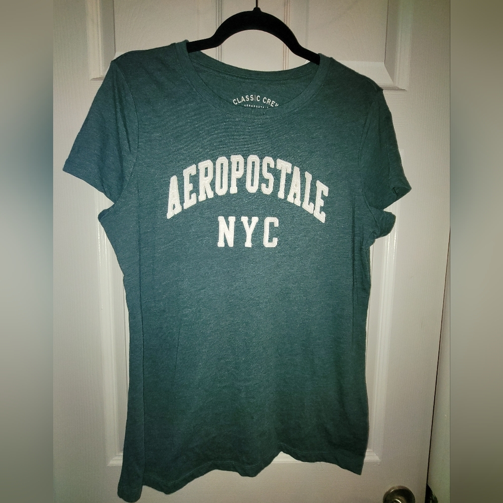Womans Aeropostale Green Short Sleeve Tee